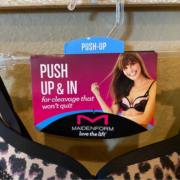 💥 SALE NWT Push-Up and In Push-up Bra In Leopard - Picture 4 of 8